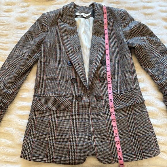 Veronica Beard Beacon Check Dickey Jacket in Beige Multi - Picture 13 of 16